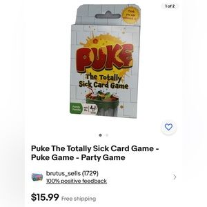 Puke The Totally Sick Card Game - Puke Game - Party Game